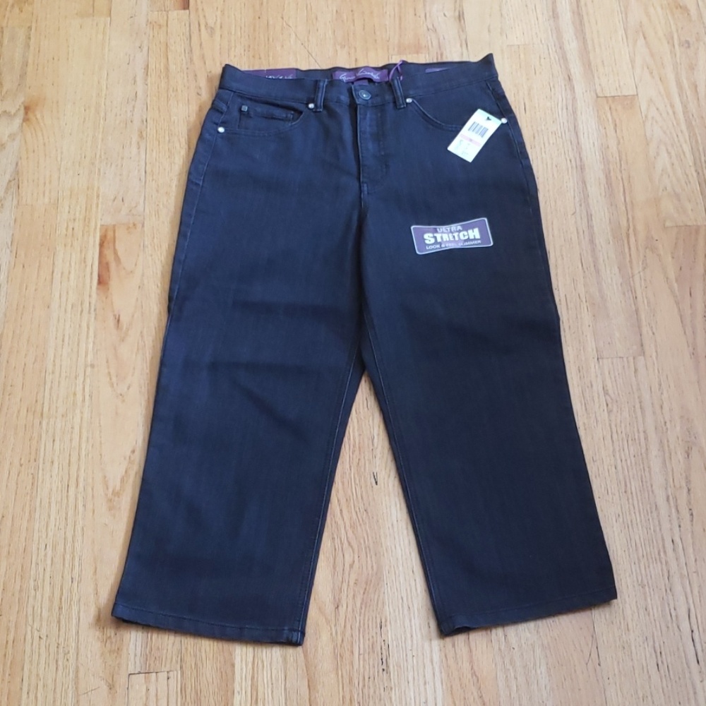 Gloria Vanderbilt Gabby dazzle capri size 10,New